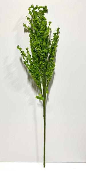 36" Green Berry Leaves Spray