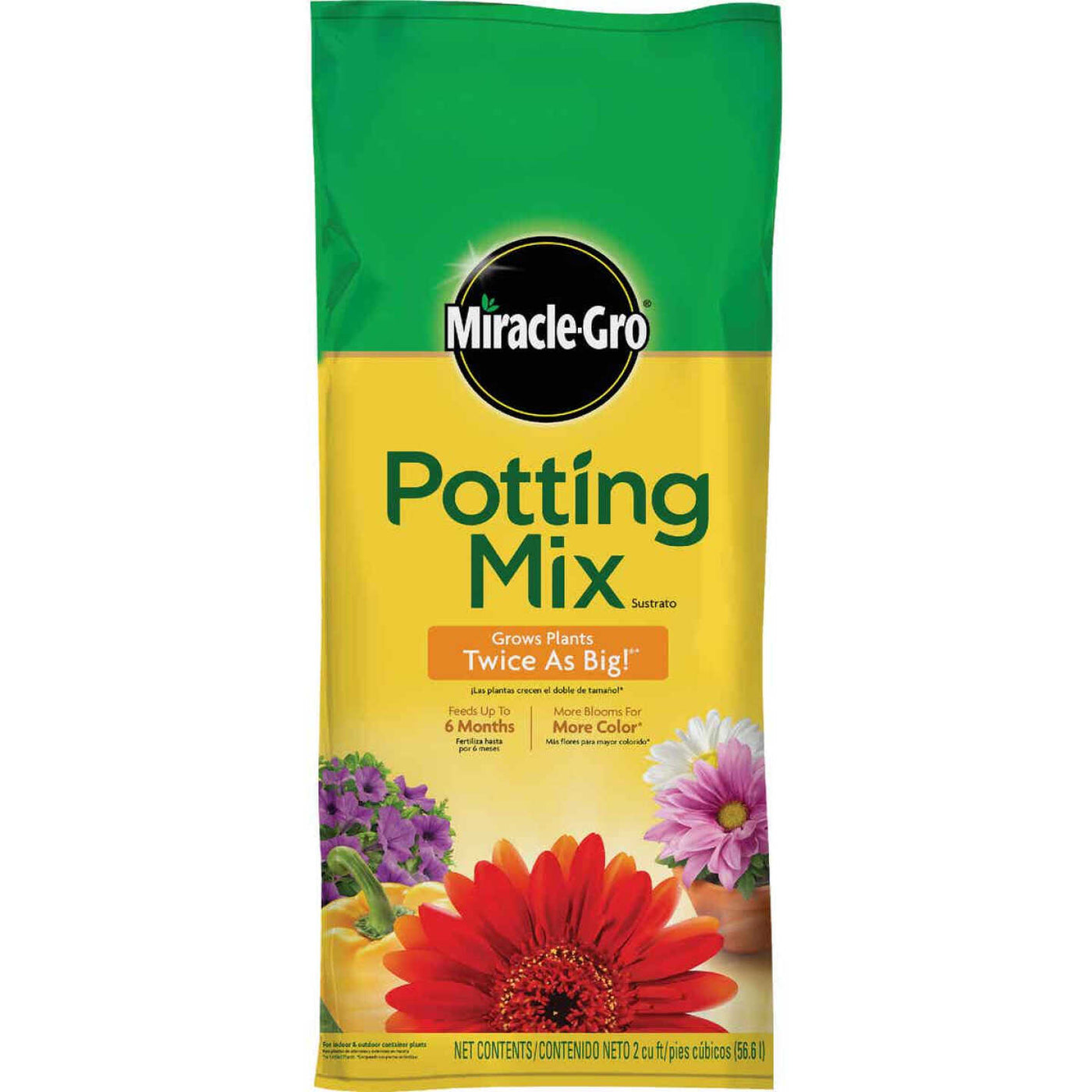 miracle-gro potting mix 2 cu ft 2 cu. ft. Miracle Gro Potting Soil Mix