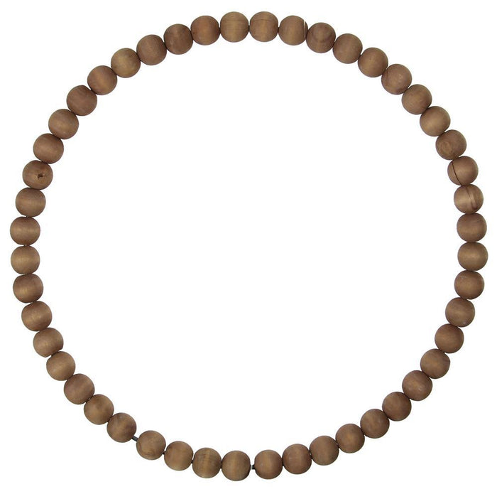 15.5" Wood Bead Wreath