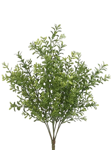 17" Spring Boxwood Floral Bush