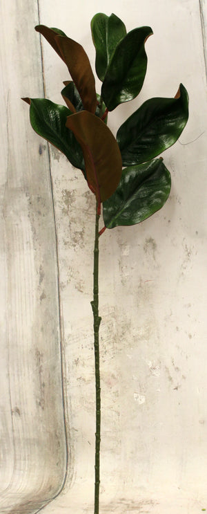 28" Magnolia Leaf Floral Spray-Floral Stems-Ellis Home & Garden