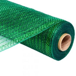 10" Metallic Deco Mesh - Emerald Green-10" Deco Mesh-Ellis Home & Garden