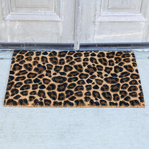 Leopard Coir Door Mat-Fall Harvest Decor-Ellis Home & Garden